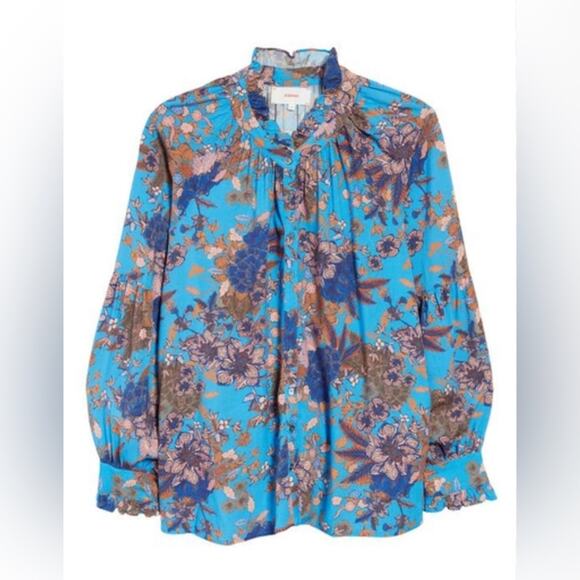 XiRENA Emilia Top in Cerulean Medley Size S - Picture 3 of 8